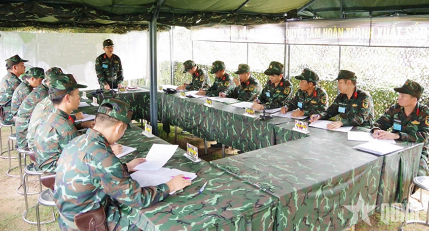 Lữ đoàn Phòng không 77: Diễn tập chỉ huy cơ quan về động viên quân nhân dự bị